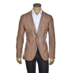 Carlo Barbera Houndstooth Wool-Cashmere Sport Jacket